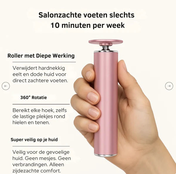 HeelGlow™ – Elektrische Eeltverwijderaar voor zachte, gladde voeten. Tijdelijk exclusief bij Lifefix i.p.v 60 nú 260 gratis schuurpads (80 zacht & 180 harde)