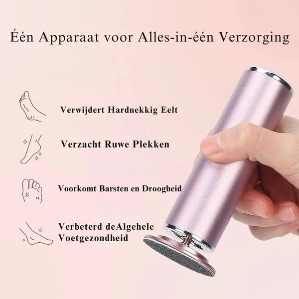 HeelGlow™ – Elektrische Eeltverwijderaar voor zachte, gladde voeten. Tijdelijk exclusief bij Lifefix i.p.v 60 nú 260 gratis schuurpads (80 zacht & 180 harde)